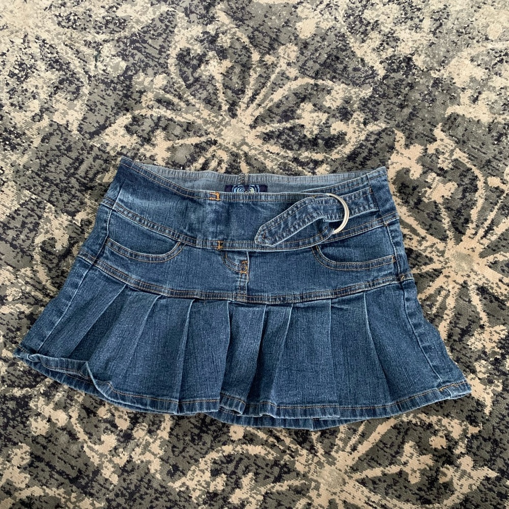 Jean mini skirt